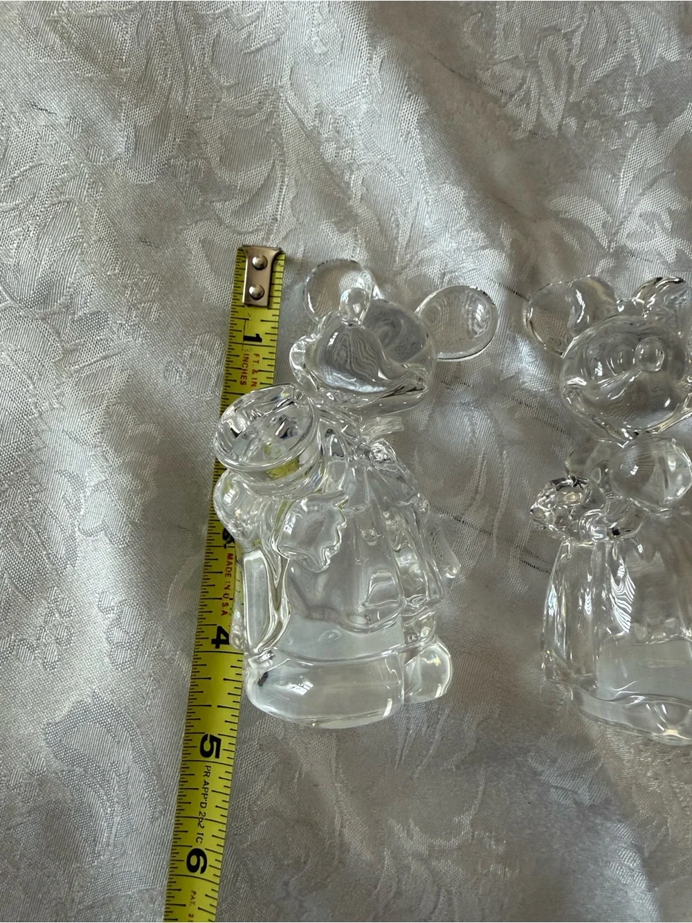 Disney Lenox Crystal Mickey & Minnie  - Home Accent/salt n pepper shaker